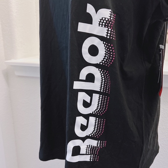 Reebok Fade Away Vector Slim Short Sleeve Tee, Plus Size 1X New with Tag - Picture 6 of 8